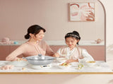 Two-Flavor Hot Pot Stainless Steel with Handles for Storage and Cooking V1366-AZ2-W-21825