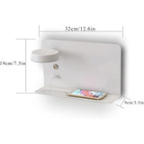 Left Side Adjustable LED Wall Light 12W with USB Charging Switch and 3 Color Temperatures, 330 V1237-ZY-522-0069