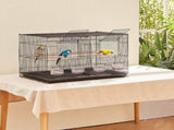 Bird Cage, 18 in, Small Parakeet Cage Divider, Sturdy Metal Bird Flight Cage, Travel Birdcage V952-ZMSMNNL31191DY8JTV0