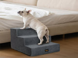 Pawz 3 Steps Pet Stairs Dog Ramp High Density Foam Grey PT1290-3