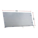 4.6m Caravan Privacy Screen Side Sunscreen Sun Shade for 16' Roll Out Awning V63-823571