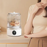 Mini Portable Washing Machine Rechargeable Small Clothes Washer for Travel Use White V1263-JX-7248-2