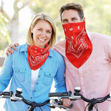 10 Pack Red Paisley Bandanas 55x55cm Polyester Headband Scarf Tie Accessories V1258-DP02-BOL-790