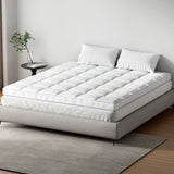 Giselle Bedding 1500GSM Bamboo Pillowtop Mattress Topper 10cm Thick Pad for Back Pain Relief, High TOPPER-BAM-10-K