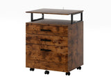 Levede Mobile File Cabinet 3 Drawers Home Office Desk HO0606-BR