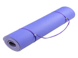Powertrain TPE Yoga Exercise Mat Home Gym Pilates Fitness 8mm Thick in Light Purple YM-TPE-DHG-BU