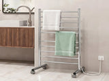 Devanti 10-Bar Freestanding Heated Towel Rail 3-5 Mins Fast Heating Electric Towel Warmer for TW-C-8T-STA1