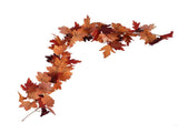 Decorative Artificial Maple Garland Fall Leaf Garland Decoration Thanksgiving Halloween Fake Maple V1294-YM0523-3115210217313