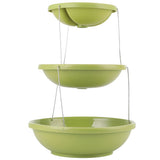 Innovative 3 Tier Rotating Fruit Cake Dessert Display Plate Storage Stand Kitchen Tools Green V1294-YM0901-3118200122911