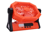 Portable Camping Fan 10000mAh Rechargeable Battery Powered Fan with Light for Picnic Barbecue V1294-YM0901-3113250051511