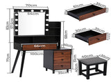 Levede Dressing Table Stool Set VM1021