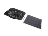 Solar Panel Fan Kit Solar Exhaust Fan 100W Solar Powered Panel with 10inch Round Fan for Greenhouse V1294-YM0706-3114230113611