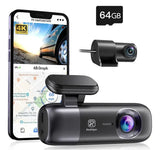 4K Front and Rear Dash Camera with WiFi GPS and Free 64GB SD Card V178-59116