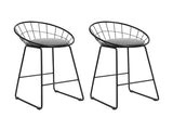 Artiss 2x Bar Stools Padded Seat Metal BA-TW-8128-BKX2