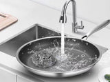 Honeycomb Non-Stick Stainless Steel Frying Pan Plated Silver for Even Heat Distribution V1366-AZ2-W-13965