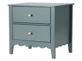 Artiss Bedside Table 2 Drawers Bedroom Storage Nightstand Green FURNI-G-BS-01-GN