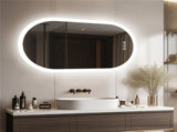 Premium Oval LED Anti-Fog Bathroom Mirror V767-XMR-T28-712-AU-V2