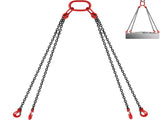 Chain Sling 5/16" X 10' Engine Lift Chain G80 Alloy Steel Engine Chain Hoist Lifts 3 Ton with 4 Leg V952-3MSGLT00000000001V0