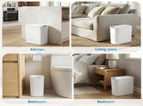 Devanti Automatic Trash Bin 2PCS with Lid 11L Motion Sensor Kitchen Bin Touchless Garbage Can Modern SB-F-11L-WHX2