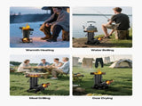 Camping Rocket Stove, Wood Burning Portable Rocket Stove with Carrying Bag for Backpacking, Carbon V952-HJXLYLTGBKZDOXBBO001V0