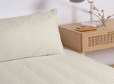 KENSINGTON 1200TC COTTON SHEET SET IN STRIPE-KING - SAND ABM-202141
