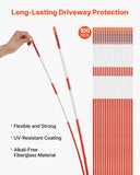 VEVOR 100Pcs Reflective Driveway Markers 7.87mm Dia 183cm Snow Stakes Reflector V952-CDBG72INCHCSWE3T6001V0