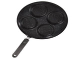 Black Nonstick Pan with Handle for Easy Kitchen Cooking and Breakfast Preparation V1370-AZ4-20887