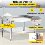 Stainless Steel Equipment Grill Stand, 122 x 76 x 61cm Stainless Table, Grill Stand Table with V952-SBSKTBD4830INXAETV0