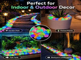Glow in the Dark Rocks, Resin Glowing Pebbles & Sunlight Charged Decor for Garden, Landscaping, V1366-AZ2-W-11648