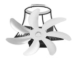 Wood Fan Pipe Fireplace Fan 7 Blades Fan On Chimney Silent Motors Heat Powered Wood V1294-YM0706-3114230124313