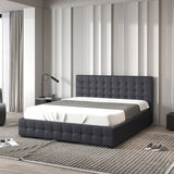 Milano Decor Eden Gas Lift Bed - Dark Grey - Single ABM-10001884