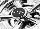 2Pcs 8Inch SS Golf Cart Wheel Covers, 5 Spoke Design Hub Cap for Golf Carts for Club Car, V1192-AZ-W-24583