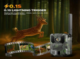 32MP Solar Trail Camera with 2.5K Video and 940NM No Glow Night Vision LSB-59167