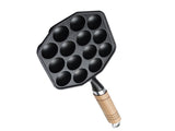 14 Hole Takoyaki Maker Grill Pan Cast Iron Nonstick Octopus Meat Balls Mould Baking Plate for Home V1294-YM0901-3118240108011