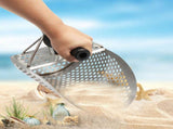 Sand Scoop for Metal, Heavy Duty Metal Detector Beach Finds Scoop, Stainless Steel Metal V1369-AZ3-W-05362