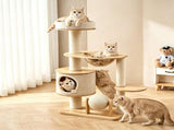 Extended Heavy-Duty Carpet Cat Tree V1408-N3