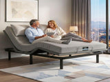 Artiss Double Bed Frame and Giselle Bedding Double Memory Foam Mattress Set, Electric Bed Base with EAB-8183-NOBLE-15-D