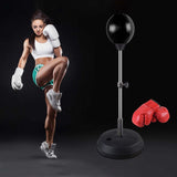 Free-Standing Boxing Set: PU Punching Ball & Boxing Gloves V196-BST180