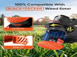 15 Pack Weed Eater String and 4 Pack Weed Eater Replacement Spool Cap Covers Compatible with V1258-DP02-C-882
