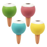 4-Pack 430 ml Terracotta Self Watering Globe, Slow Drip Irrigation, Cute Globe Design, Slow Release V1369-AZ3-W-12102