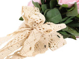 Artificial Wedding Bouquet Fade Proof Minimalist Realistic Silk Roses Bridal Bouquet for Prop V1294-YM0901-3115250086311