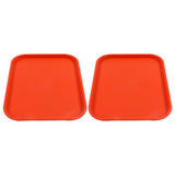 2Pcs Fast Food Tray Stackable Rectangular Light Weight Anti Slip PP Food Service Tray for V1294-YM0523-3118220048514