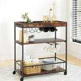Artiss Kitchen Island Rolling Serving Cart DIY-KI-02-WAL