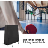 Table Tennis Table Cover, Waterproof Ping Pong Table Cover for Outdoor and Indoor, Anti-UV and V1237-ZY-715-203
