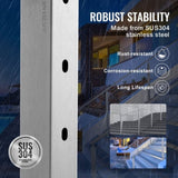 VEVOR Cable Railing Post, 42" x 2" x 2" Steel 30&deg; Angled Hole Stair Railing Post, 12 Pre-Drilled V952-1JZLGZ1067556VUN5V0