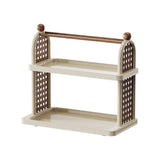 2-Tier Coffee Bar Organizer, Mug Tea Cup Holder Coffee Bar Organizer For Placing Mugs, Coffee Beans, V1369-AZ3-W-09671