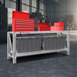 Centurion 2-Layer Work Bench 400kg - Grey BCH-2LY-GY
