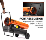 UNIMAC 50KW Portable Industrial Diesel Direct Forced Air Space Heater, Commercial Grade for V219-UMDHVP05A