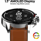 DGTEC AMOLED Touch Display Sport Smart Watch 44mm 1.3" HitFit Brown IP68 V185-DGM120SWB101224