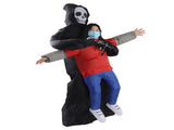 Black Scary Ghost Inflatable Costume Adult Halloween Party Funny Waterproof Cosplay Costume Props V1294-YM0703-3115230047911